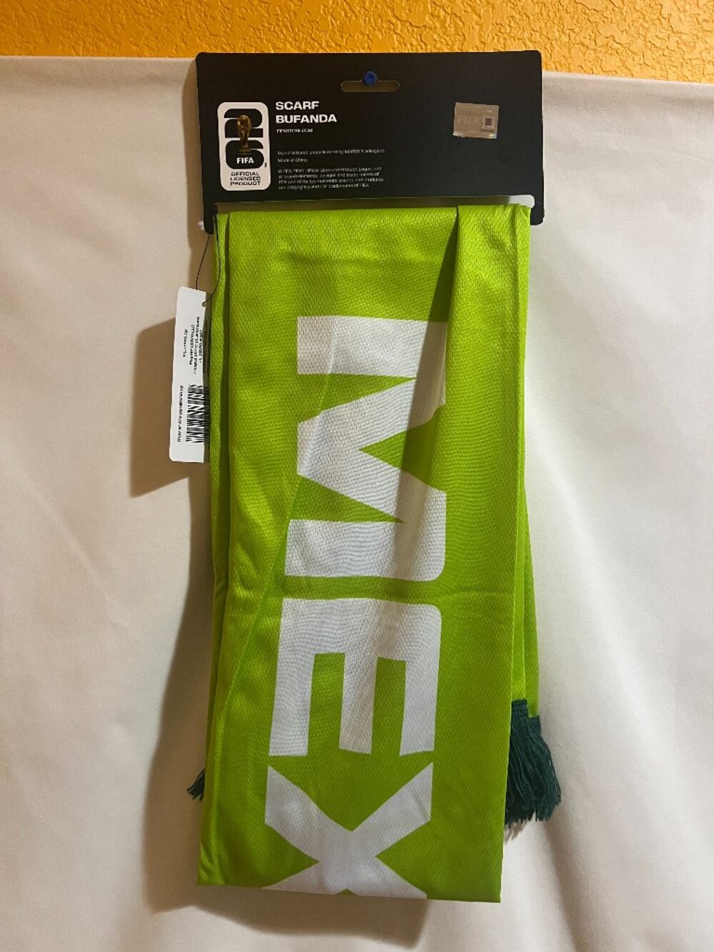 FIFA World Cup 2026 Official Licensed Soccer Scarf Mexico Fan Edition Brand New